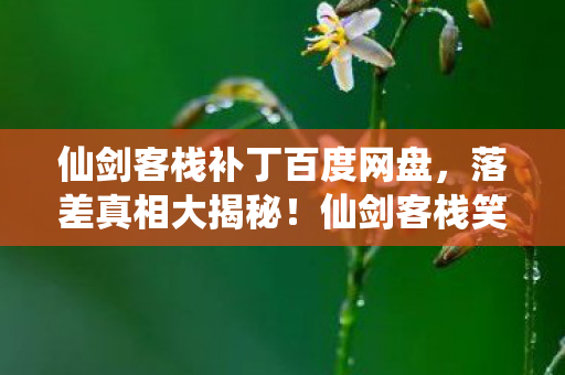 仙剑客栈补丁百度网盘,落差真相大揭秘!仙剑客栈笑着笑着,我竟被补丁虐哭了 仙剑客栈补丁百度网盘,落差真相大揭秘!仙剑客栈笑着笑着,我竟被补丁虐哭了