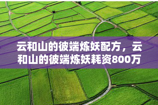 云和山的彼端炼妖配方,云和山的彼端炼妖耗资800万竟藏惊天隐情,真相让人吓一跳! 云和山的彼端炼妖配方,云和山的彼端炼妖耗资800万竟藏惊天隐情,真相让人吓一跳!