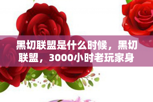 黑切联盟是什么时候,黑切联盟,3000小时老玩家身份成谜,这把黑切为何让全网心酸? 黑切联盟是什么时候,黑切联盟,3000小时老玩家身份成谜,这把黑切为何让全网心酸?