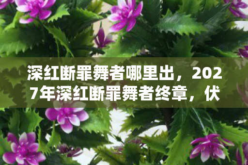 深红断罪舞者哪里出，2027年深红断罪舞者终章，伏笔成谶时，鼻子一酸竟是永别