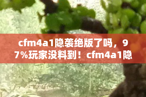 cfm4a1隐袭绝版了吗,97%玩家没料到!cfm4a1隐袭在主机端竟比手游慢0.3秒? cfm4a1隐袭绝版了吗,97%玩家没料到!cfm4a1隐袭在主机端竟比手游慢0.3秒?