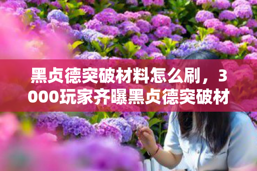 黑贞德突破材料怎么刷，3000玩家齐曝黑贞德突破材料疑点，策划这操作真让人绷不住！