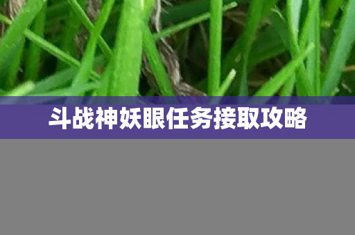 斗战神妖眼任务接取攻略 斗战神妖眼任务接取攻略