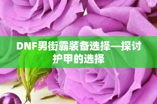 DNF男街霸装备选择—探讨护甲的选择 DNF男街霸装备选择—探讨护甲的选择