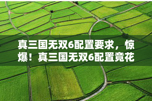 真三国无双6配置要求,惊爆!真三国无双6配置竟花800万?离职老兵揭隐情,真让人吓一跳! 真三国无双6配置要求,惊爆!真三国无双6配置竟花800万?离职老兵揭隐情,真让人吓一跳!