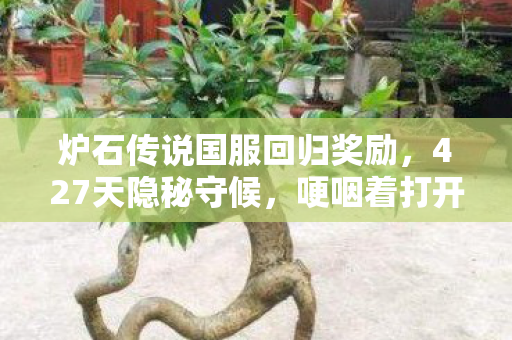 炉石传说国服回归奖励，427天隐秘守候，哽咽着打开卡牌库，这次，我们终于等到你了