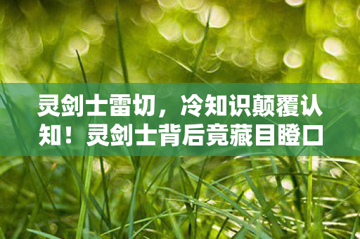 灵剑士雷切,冷知识颠覆认知!灵剑士背后竟藏目瞪口呆的拆弹级设计密码 灵剑士雷切,冷知识颠覆认知!灵剑士背后竟藏目瞪口呆的拆弹级设计密码