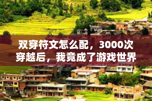 双穿符文怎么配，3000次穿越后，我竟成了游戏世界的双面遗孤？