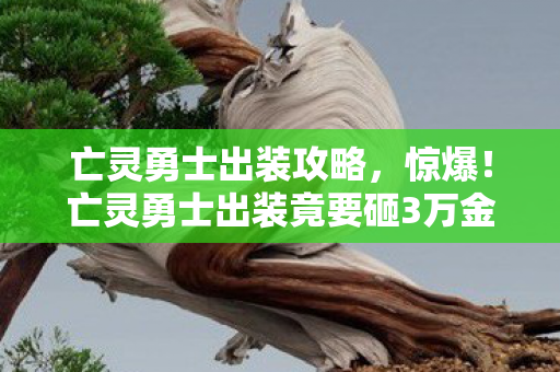 亡灵勇士出装攻略,惊爆!亡灵勇士出装竟要砸3万金?背后隐情让你吓一跳! 亡灵勇士出装攻略,惊爆!亡灵勇士出装竟要砸3万金?背后隐情让你吓一跳!