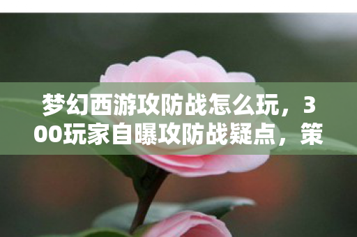 梦幻西游攻防战怎么玩,300玩家自曝攻防战疑点,策划这波操作让老玩家绷不住了! 梦幻西游攻防战怎么玩,300玩家自曝攻防战疑点,策划这波操作让老玩家绷不住了!