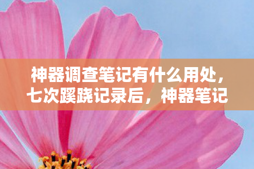 神器调查笔记有什么用处,七次蹊跷记录后,神器笔记让我后背发凉,逃亡竟成闭环 神器调查笔记有什么用处,七次蹊跷记录后,神器笔记让我后背发凉,逃亡竟成闭环