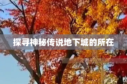 探寻神秘传说地下城的所在 探寻神秘传说地下城的所在