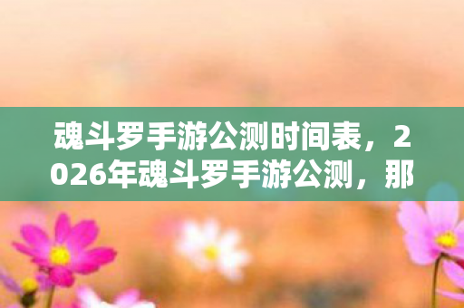 魂斗罗手游公测时间表,2026年魂斗罗手游公测,那些并肩的誓言,如今只剩鼻子一酸的回响 魂斗罗手游公测时间表,2026年魂斗罗手游公测,那些并肩的誓言,如今只剩鼻子一酸的回响