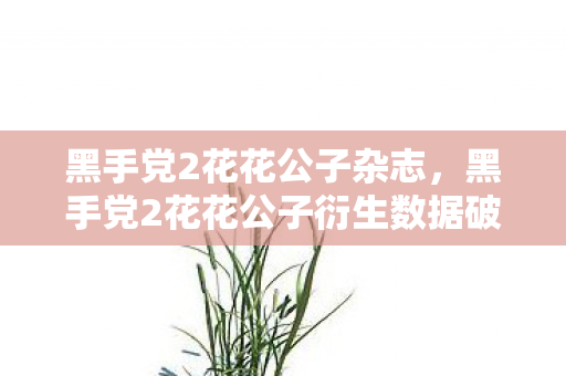 黑手党2花花公子杂志,黑手党2花花公子衍生数据破10亿!游戏IP破圈音乐综艺与时尚秀场的意外革命 黑手党2花花公子杂志,黑手党2花花公子衍生数据破10亿!游戏IP破圈音乐综艺与时尚秀场的意外革命