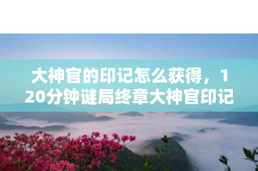 大神官的印记怎么获得,120分钟谜局终章大神官印记消失之谜,当最后1%玩家在2027年3月15日集体泪目 大神官的印记怎么获得,120分钟谜局终章大神官印记消失之谜,当最后1%玩家在2027年3月15日集体泪目