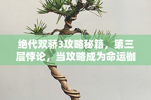 绝代双骄3攻略秘籍,第三层悖论,当攻略成为命运枷锁,你的选择是自由还是宿命轮回? 绝代双骄3攻略秘籍,第三层悖论,当攻略成为命运枷锁,你的选择是自由还是宿命轮回?