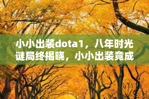 小小出装dota1，八年时光谜局终揭晓，小小出装竟成泪目绝响