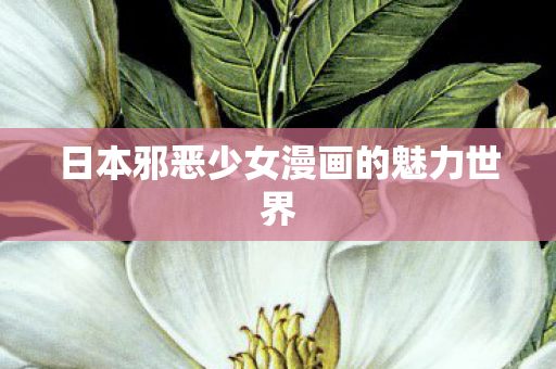 日本邪恶少女漫画的魅力世界 日本邪恶少女漫画的魅力世界