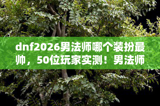 dnf2026男法师哪个装扮最帅，50位玩家实测！男法师毕业装竟藏反向增幅玄学？网吧大神听完直接绷不住了