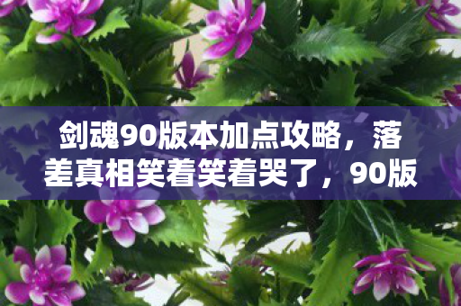 90版本剑魂加点骗了所有人图片