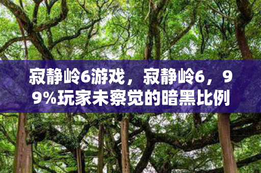 寂静岭6游戏，寂静岭6，99%玩家未察觉的暗黑比例，揭开扎心真相！