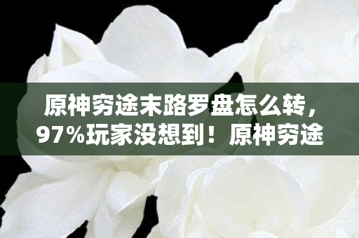 原神穷途末路罗盘怎么转,97%玩家没想到!原神穷途末路在主机/PC/手机端竟有这种差距 原神穷途末路罗盘怎么转,97%玩家没想到!原神穷途末路在主机/PC/手机端竟有这种差距