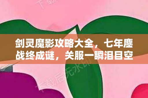 剑灵魔影攻略大全，七年鏖战终成谜，关服一瞬泪目空——剑灵魔影的沉默葬礼
