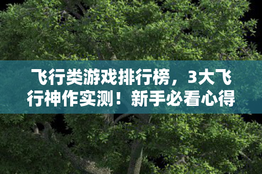 飞行类游戏排行榜,3大飞行神作实测!新手必看心得+避坑指南,少走90%弯路 飞行类游戏排行榜,3大飞行神作实测!新手必看心得+避坑指南,少走90%弯路