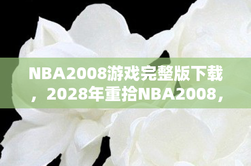 NBA2008游戏完整版下载,2028年重拾NBA2008,伏笔揭开旧情,鼻子一酸忆往昔 NBA2008游戏完整版下载,2028年重拾NBA2008,伏笔揭开旧情,鼻子一酸忆往昔