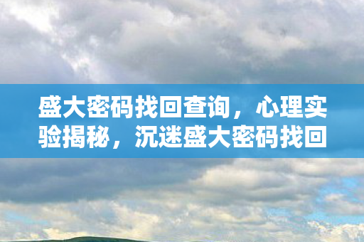 盛大密码找回查询，心理实验揭秘，沉迷盛大密码找回的细思极恐自我麻醉