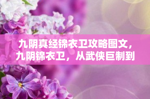 九阴真经锦衣卫攻略图文,九阴锦衣卫,从武侠巨制到电子榨菜的落差真相,笑着笑着就哭了 九阴真经锦衣卫攻略图文,九阴锦衣卫,从武侠巨制到电子榨菜的落差真相,笑着笑着就哭了