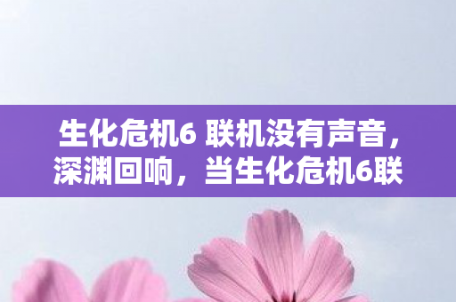 生化危机6 联机没有声音，深渊回响，当生化危机6联机抉择撕裂生存悖论的灵魂震颤