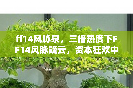 ff14风脉泉，三倍热度下FF14风脉疑云，资本狂欢中，谁让玩家心寒？