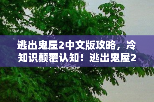 逃出鬼屋2中文版攻略,冷知识颠覆认知!逃出鬼屋2隐藏十年彩蛋,真相让人目瞪口呆! 逃出鬼屋2中文版攻略,冷知识颠覆认知!逃出鬼屋2隐藏十年彩蛋,真相让人目瞪口呆!