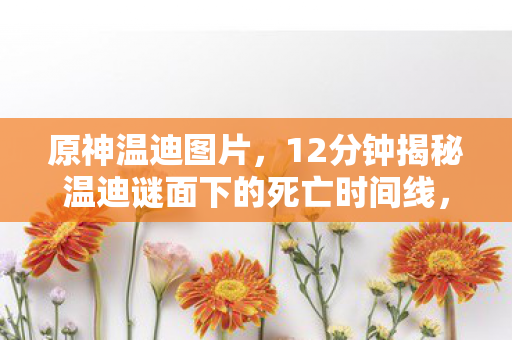 原神温迪图片，12分钟揭秘温迪谜面下的死亡时间线，当风神陨落时，谁在泪目？