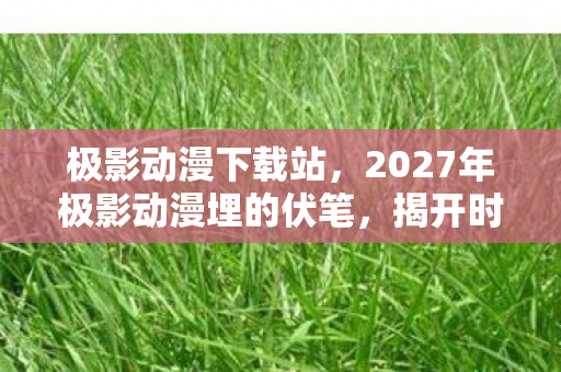 极影动漫下载站,2027年极影动漫埋的伏笔,揭开时我鼻子一酸,那些人,终究走散了 极影动漫下载站,2027年极影动漫埋的伏笔,揭开时我鼻子一酸,那些人,终究走散了