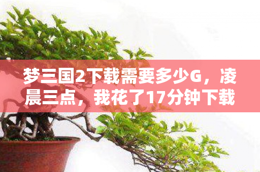 梦三国2下载需要多少G,凌晨三点,我花了17分钟下载完梦三国2,却在登录界面哽咽了 梦三国2下载需要多少G,凌晨三点,我花了17分钟下载完梦三国2,却在登录界面哽咽了