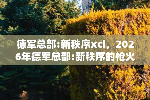 德军总部:新秩序xci，2026年德军总部:新秩序的枪火里，藏着未赴的约，鼻子一酸谁懂啊