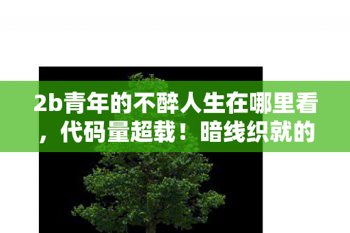 2b青年的不醉人生在哪里看,代码量超载!暗线织就的头皮发麻人生,从NPC到主城主宰 2b青年的不醉人生在哪里看,代码量超载!暗线织就的头皮发麻人生,从NPC到主城主宰