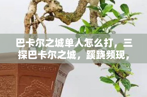 巴卡尔之城单人怎么打,三探巴卡尔之城,蹊跷频现,真相揭晓后背发凉! 巴卡尔之城单人怎么打,三探巴卡尔之城,蹊跷频现,真相揭晓后背发凉!