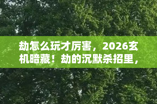 劫怎么玩才厉害,2026玄机暗藏!劫的沉默杀招里,藏着多少人生必经的抉择? 劫怎么玩才厉害,2026玄机暗藏!劫的沉默杀招里,藏着多少人生必经的抉择?