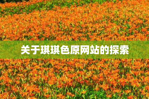 关于琪琪色原网站的探索 关于琪琪色原网站的探索