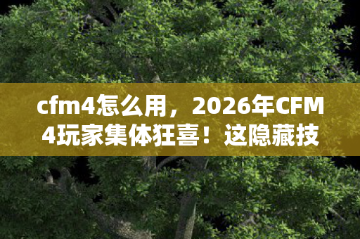 cfm4怎么用,2026年CFM4玩家集体狂喜!这隐藏技巧竟让胜率飙升成谜? cfm4怎么用,2026年CFM4玩家集体狂喜!这隐藏技巧竟让胜率飙升成谜?