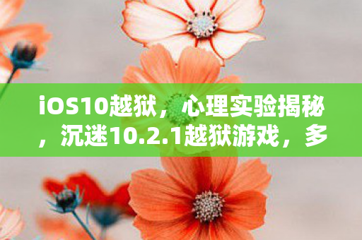 iOS10越狱,心理实验揭秘,沉迷10.2.1越狱游戏,多巴胺陷阱细思极恐 iOS10越狱,心理实验揭秘,沉迷10.2.1越狱游戏,多巴胺陷阱细思极恐