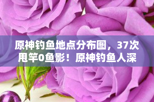 原神钓鱼地点分布图,37次甩竿0鱼影!原神钓鱼人深夜破防,这破机制是故意卡我命座? 原神钓鱼地点分布图,37次甩竿0鱼影!原神钓鱼人深夜破防,这破机制是故意卡我命座?