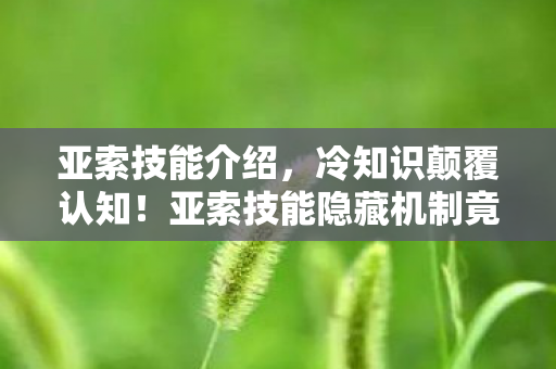 亚索技能介绍,冷知识颠覆认知!亚索技能隐藏机制竟让我目瞪口呆十年 亚索技能介绍,冷知识颠覆认知!亚索技能隐藏机制竟让我目瞪口呆十年