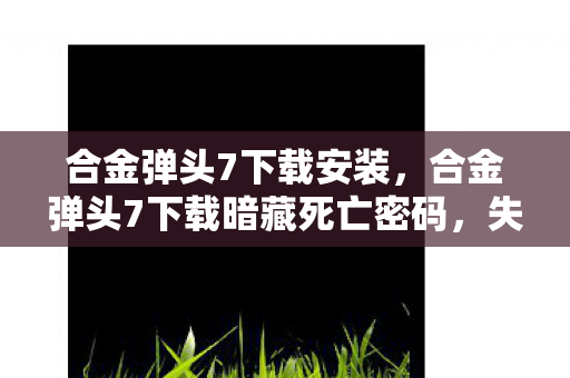 合金弹头7下载安装，合金弹头7下载暗藏死亡密码，失踪玩家悬案背后的毛骨悚然真相
