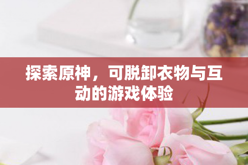 探索原神，可脱卸衣物与互动的游戏体验