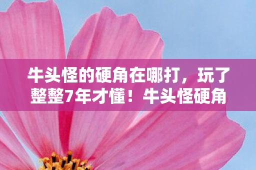 牛头怪的硬角在哪打,玩了整整7年才懂!牛头怪硬角选3次还是5次?老玩家深夜破防 牛头怪的硬角在哪打,玩了整整7年才懂!牛头怪硬角选3次还是5次?老玩家深夜破防