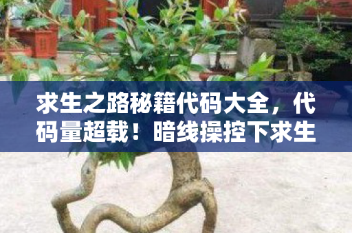 求生之路秘籍代码大全,代码量超载!暗线操控下求生之路的头皮发麻数字暴动 求生之路秘籍代码大全,代码量超载!暗线操控下求生之路的头皮发麻数字暴动